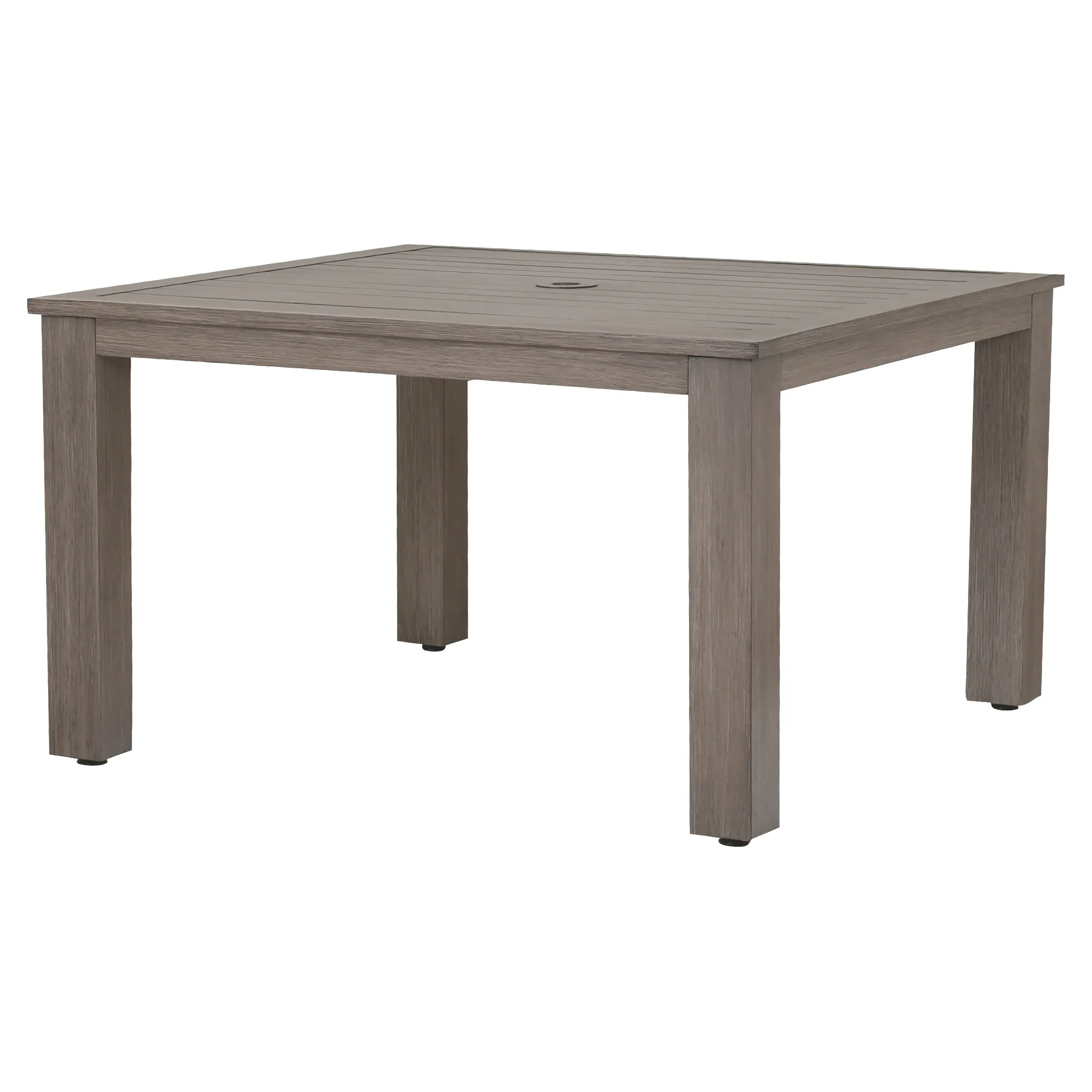 Ezra Square Outdoor Dining Table - Taupe Grey, Aluminum image