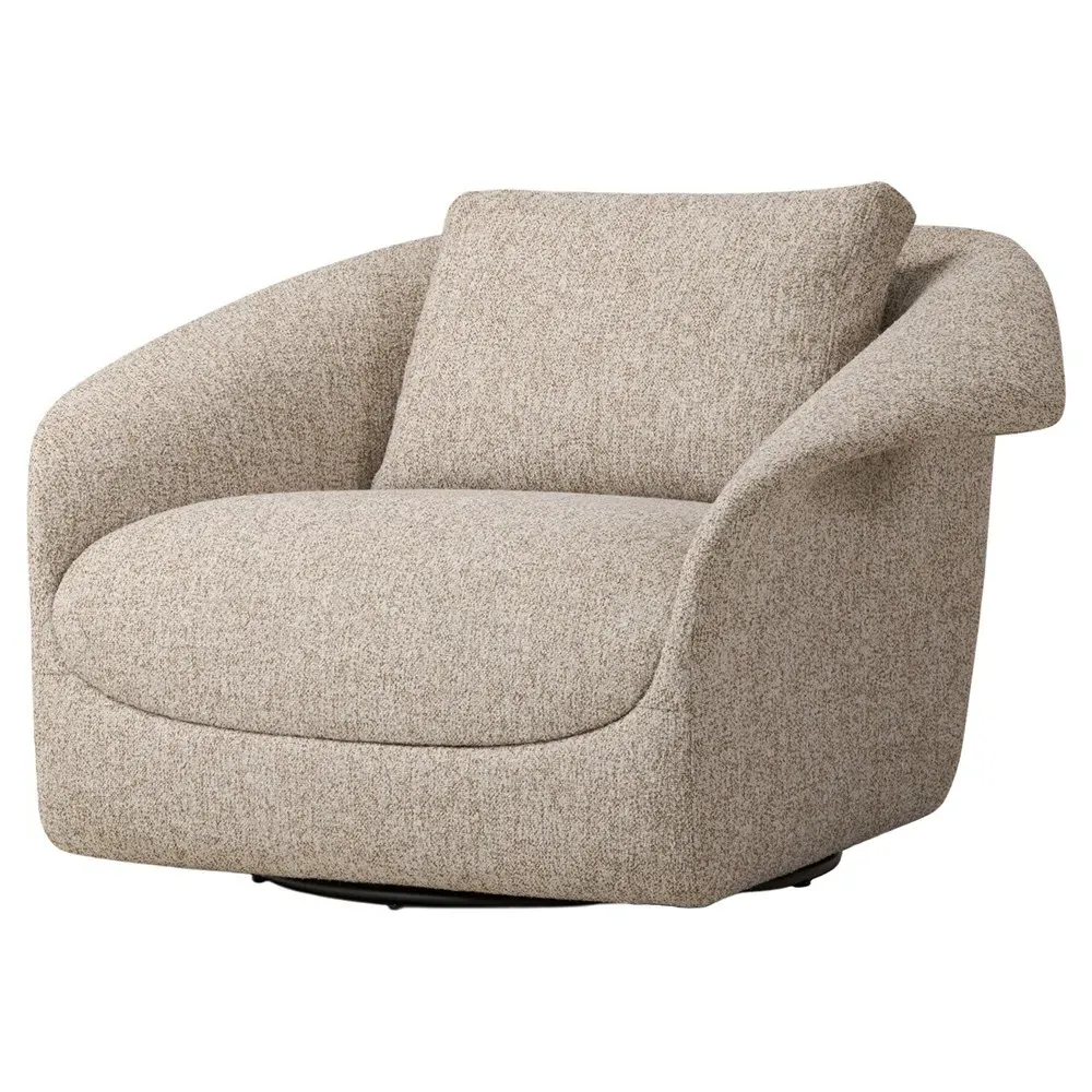 Ezra Swivel Chair - Dove Beige, Performance Fabric image