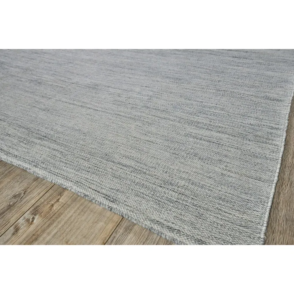 Ezraiah Patterned Indoor Outdoor Rug Sample - Light Silver, PET
