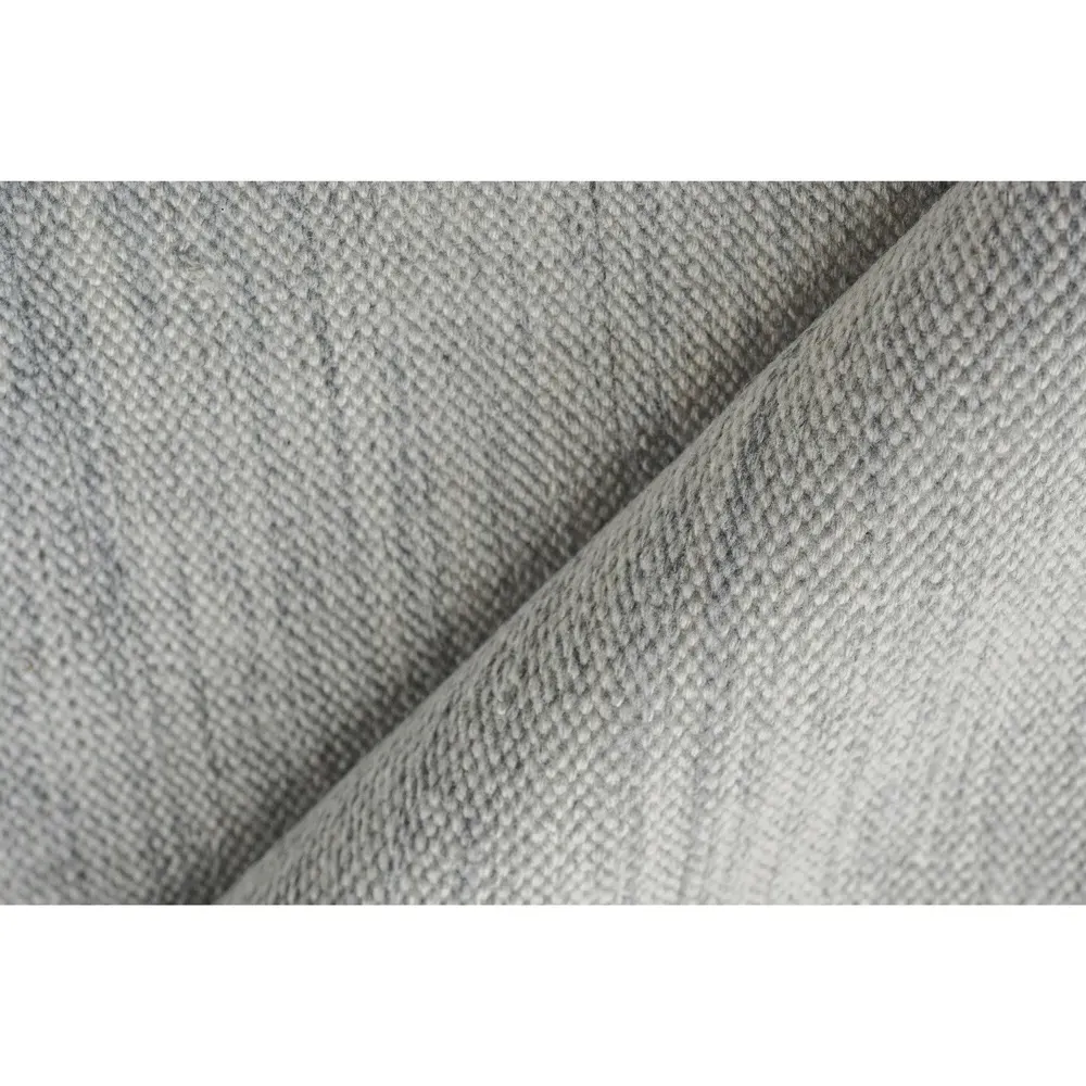 Ezraiah Patterned Indoor Outdoor Rug Sample - Light Silver, PET