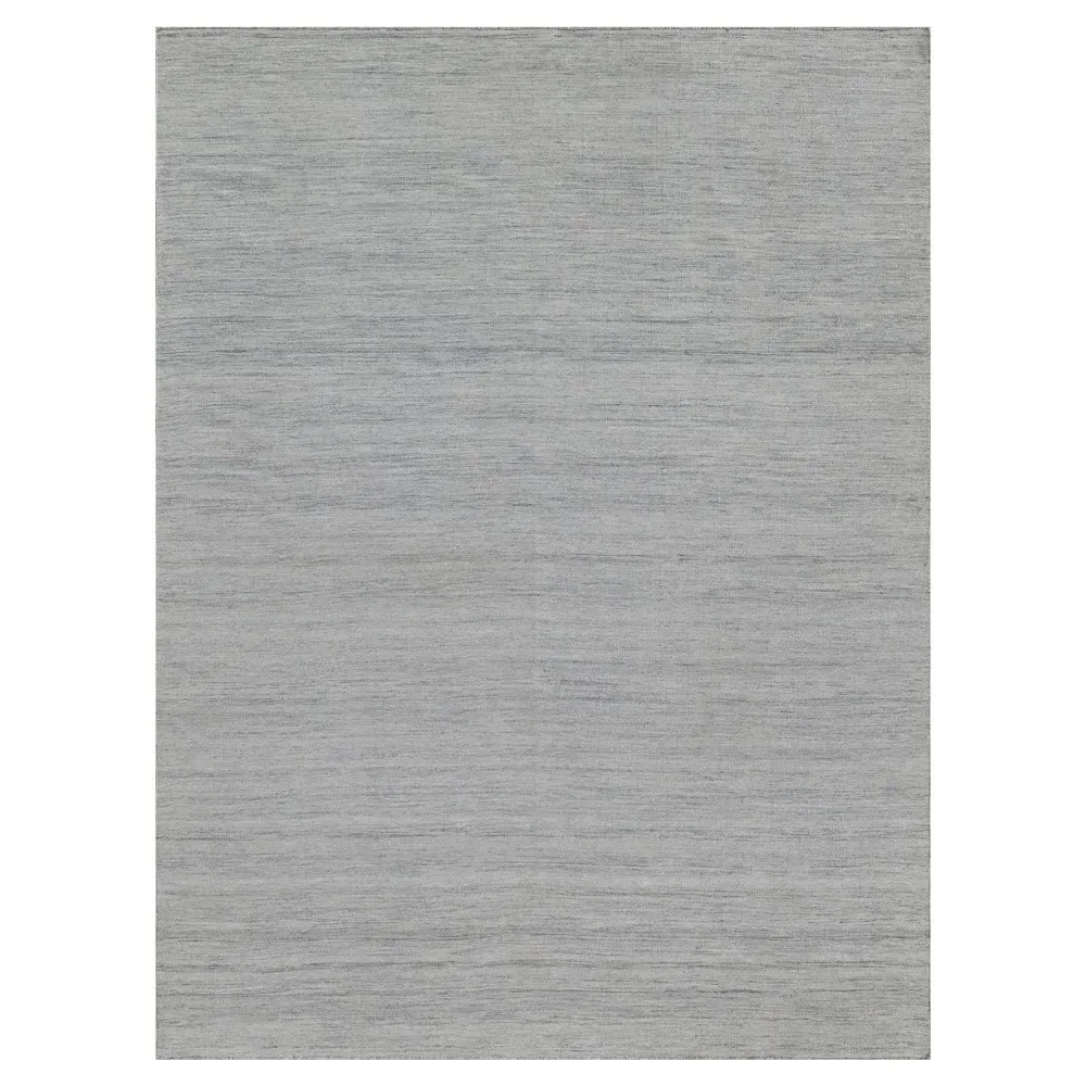 Ezraiah Patterned Indoor Outdoor Rug Sample - Light Silver, PET