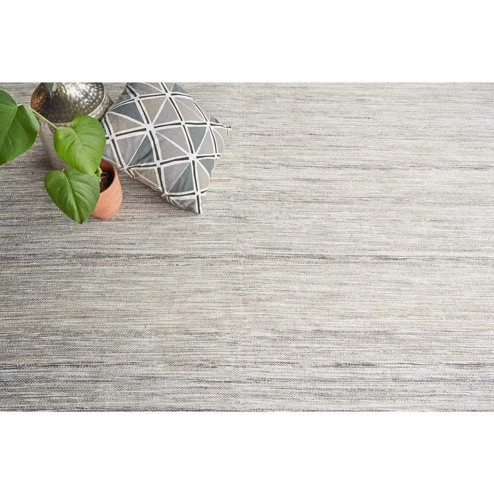 Ezraiah Patterned Indoor Outdoor Rug Sample - Light Taupe, PET