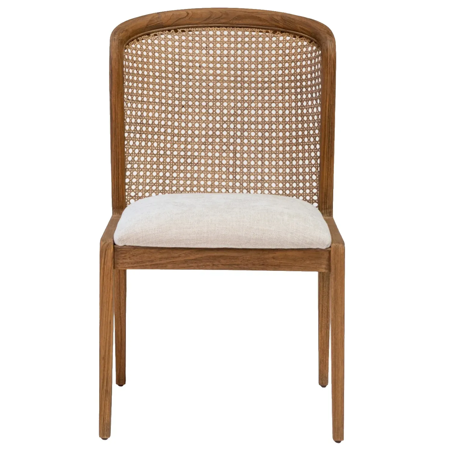Fabian Cane Dining Chair - Beige, Teak image