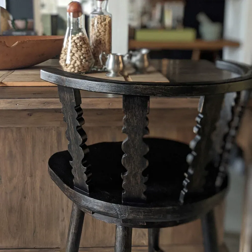 Fable Counter Stool - Black, Hardwood