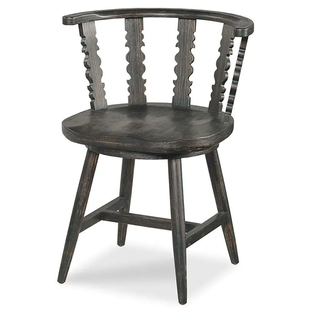 Fable Windsor Dining Chair - Black, Oak