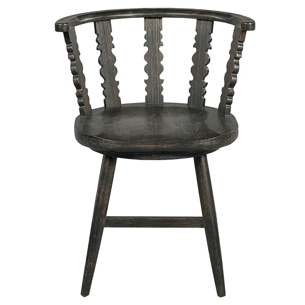 Fable Windsor Dining Chair - Black, Oak