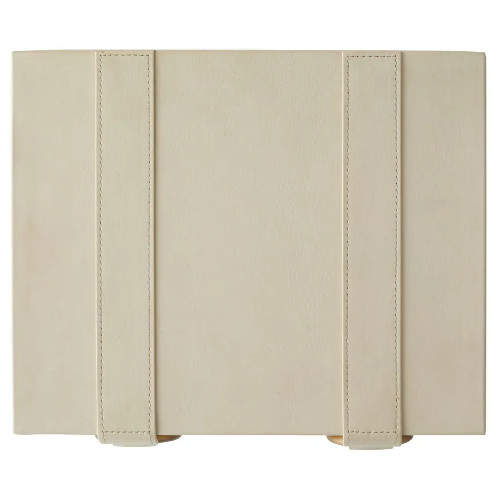Facci Decorative Box - Cream, Leather