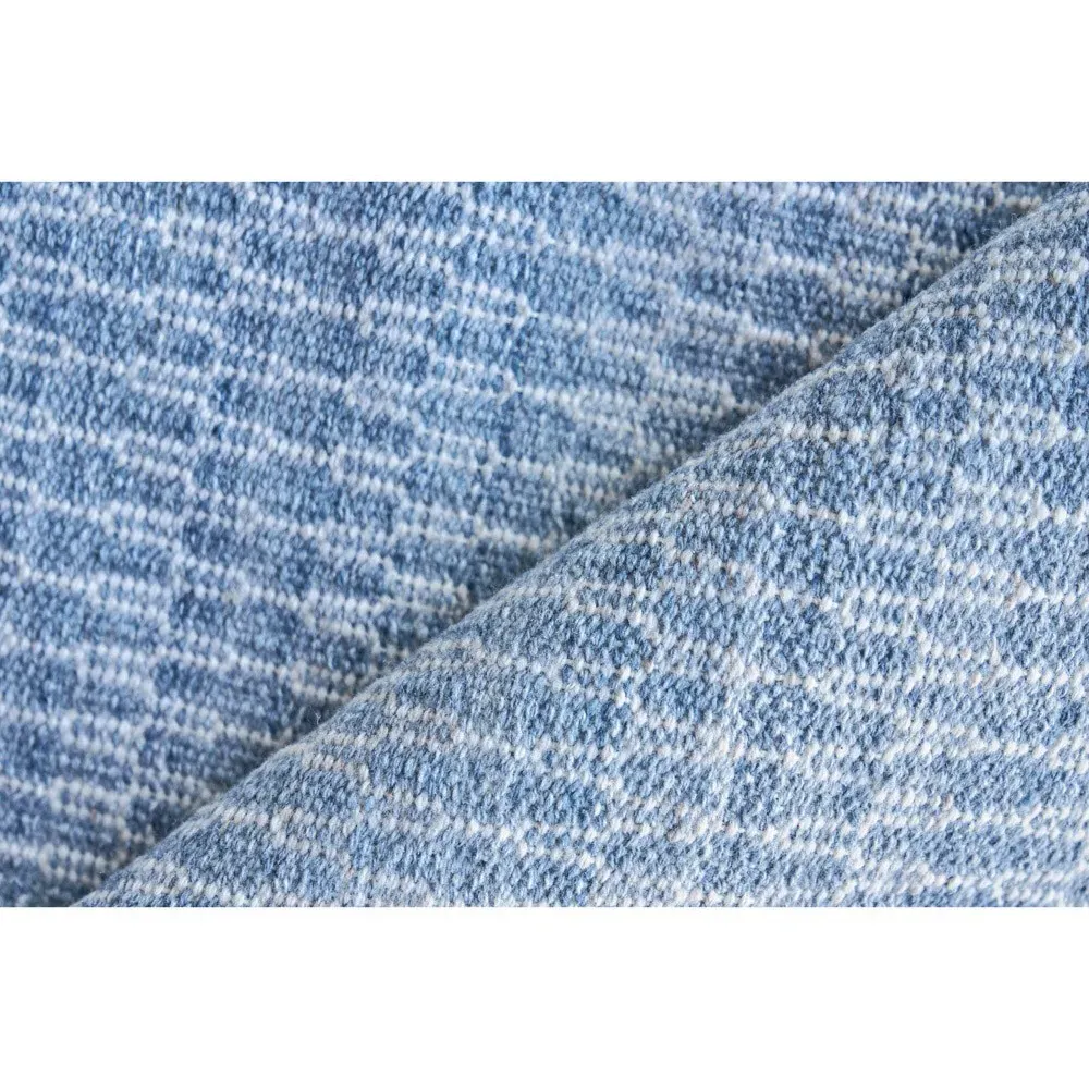 Faedra Lattice Patterned Indoor Outdoor Rug - Blue, PET