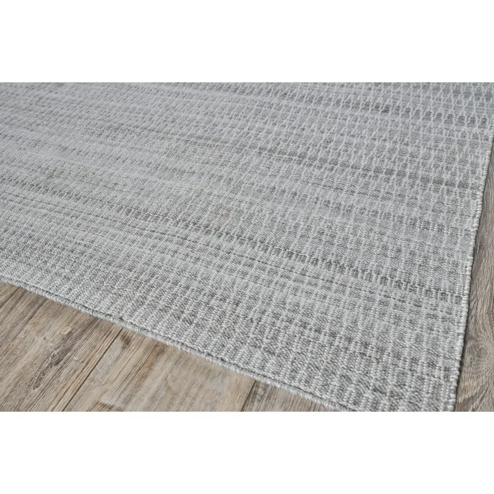 Faedra Lattice Patterned Indoor Outdoor Rug Sample - Grey, PET