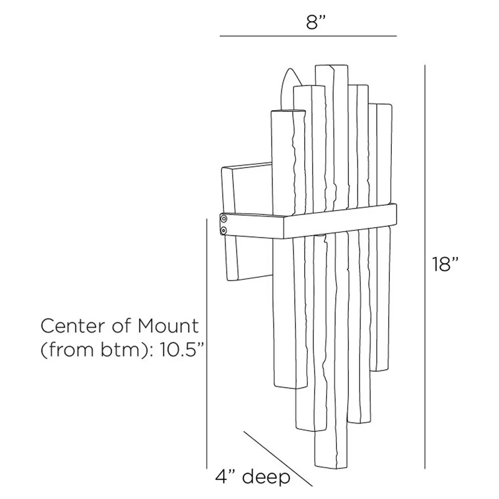 Fairfax Wall Sconce - White Alabaster, Iron