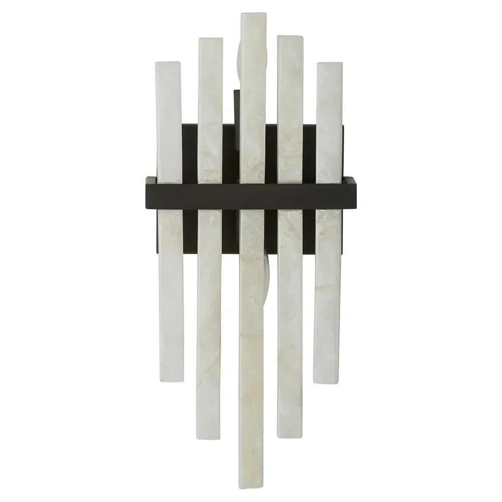 Fairfax Wall Sconce - White Alabaster, Iron image