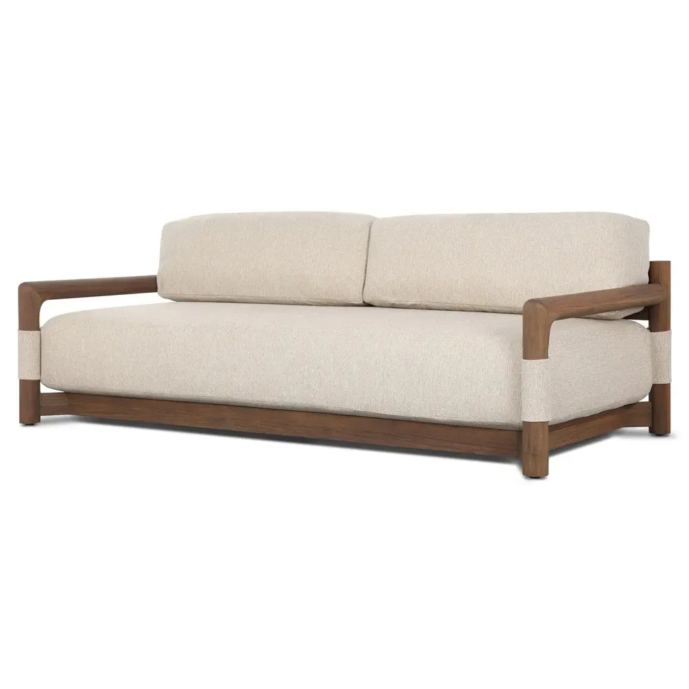 Faith Sofa - Brown, Teak