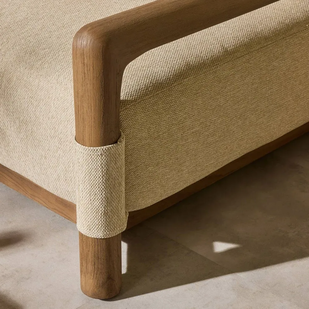 Faith Sofa - Brown, Teak