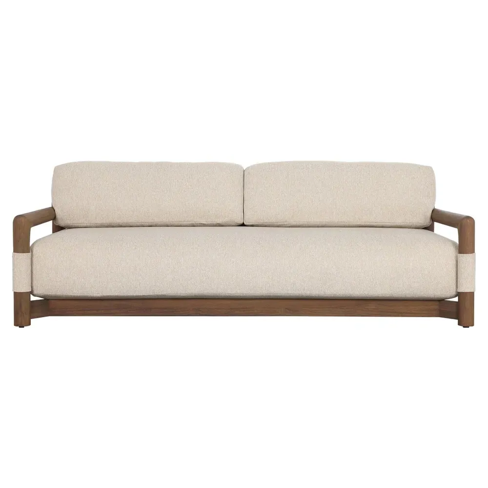 Faith Sofa - Brown, Teak