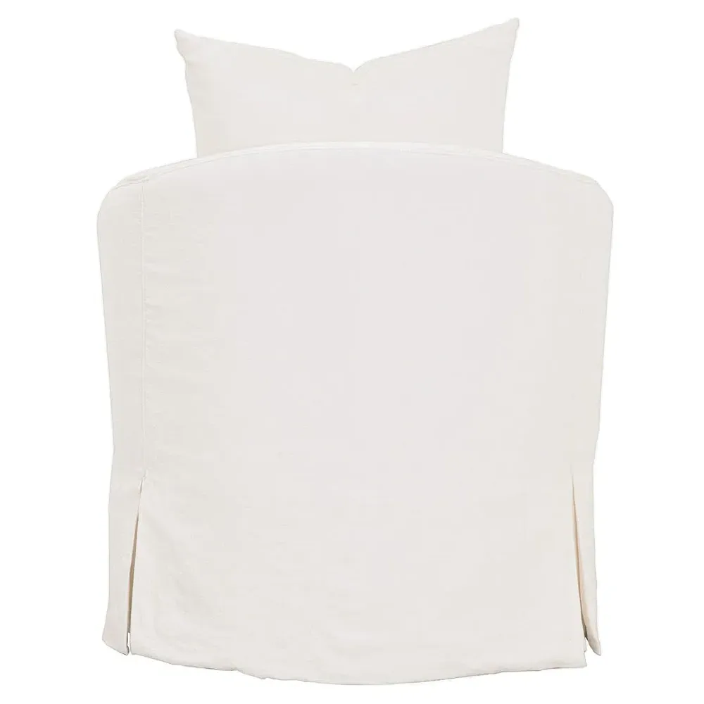 Faith Swivel Arm Chair - Cream, Oak