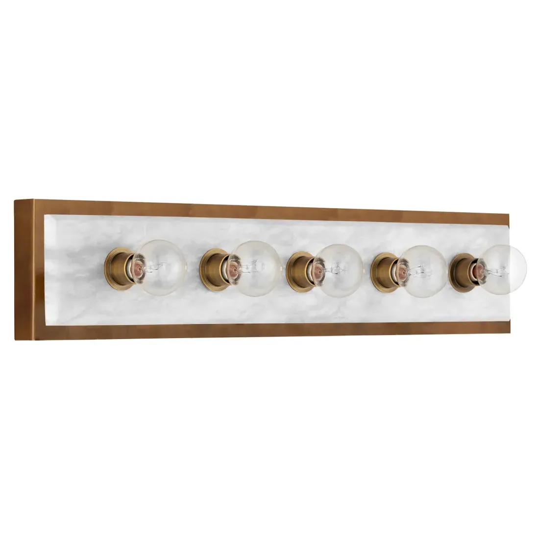 Faizel Large Wall Sconce - Antique Brass, Alabaster