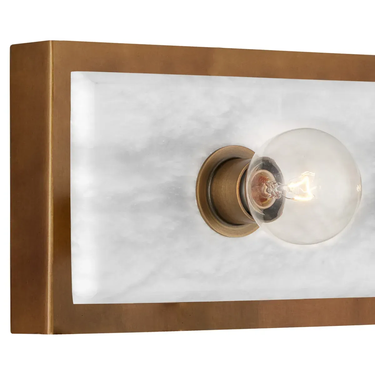Faizel Large Wall Sconce - Antique Brass, Alabaster
