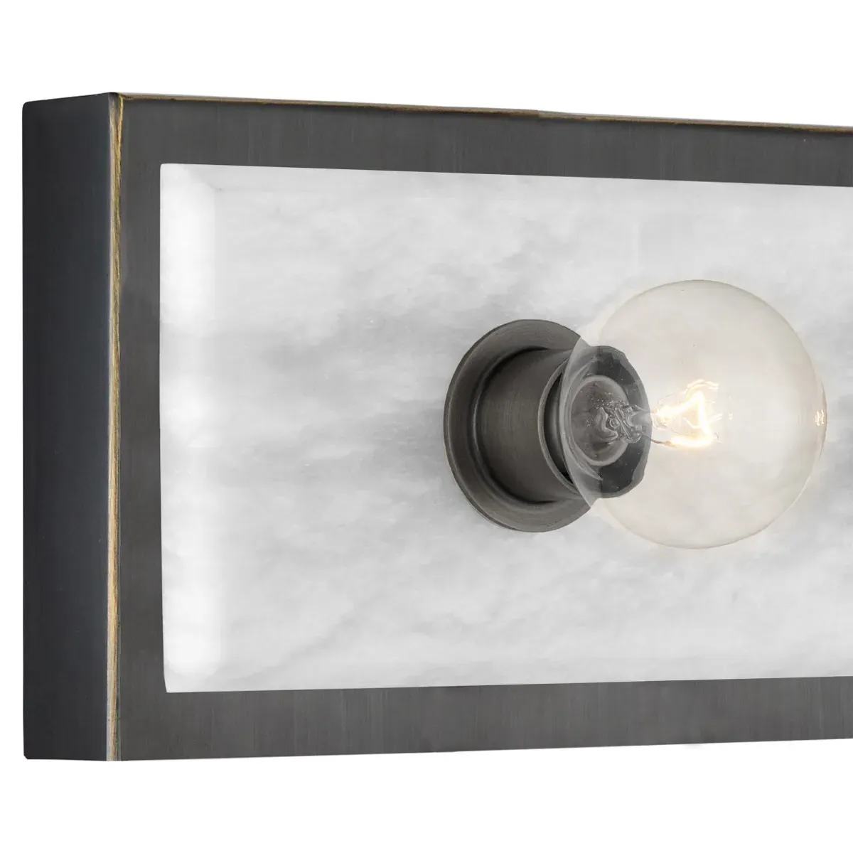 Faizel Large Wall Sconce - Oil Rubbed Bronze, Alabaster