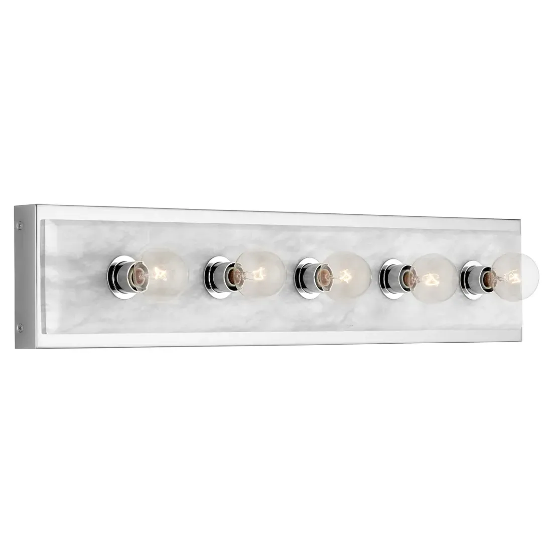 Faizel Large Wall Sconce - Polished Nickel, Alabaster