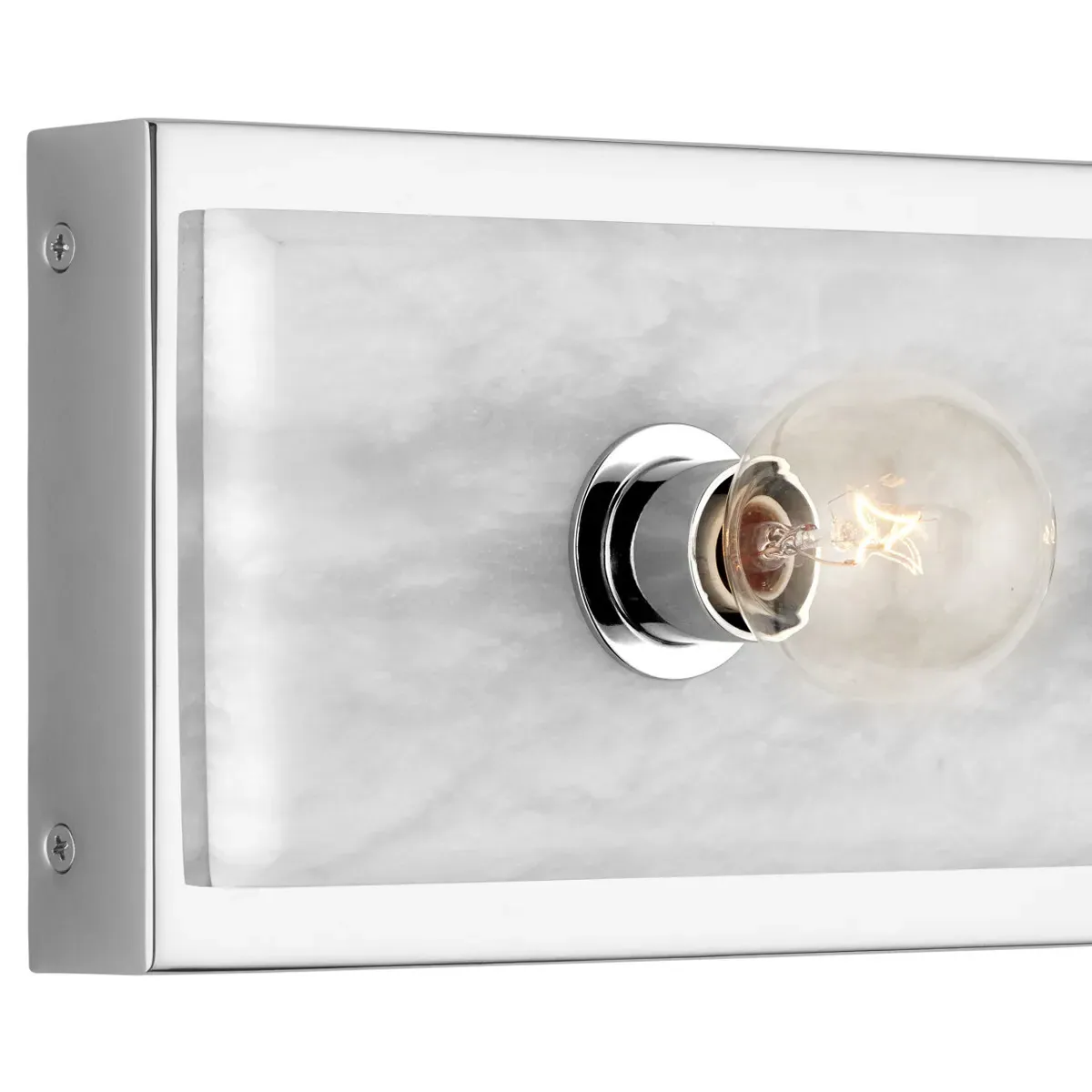 Faizel Large Wall Sconce - Polished Nickel, Alabaster