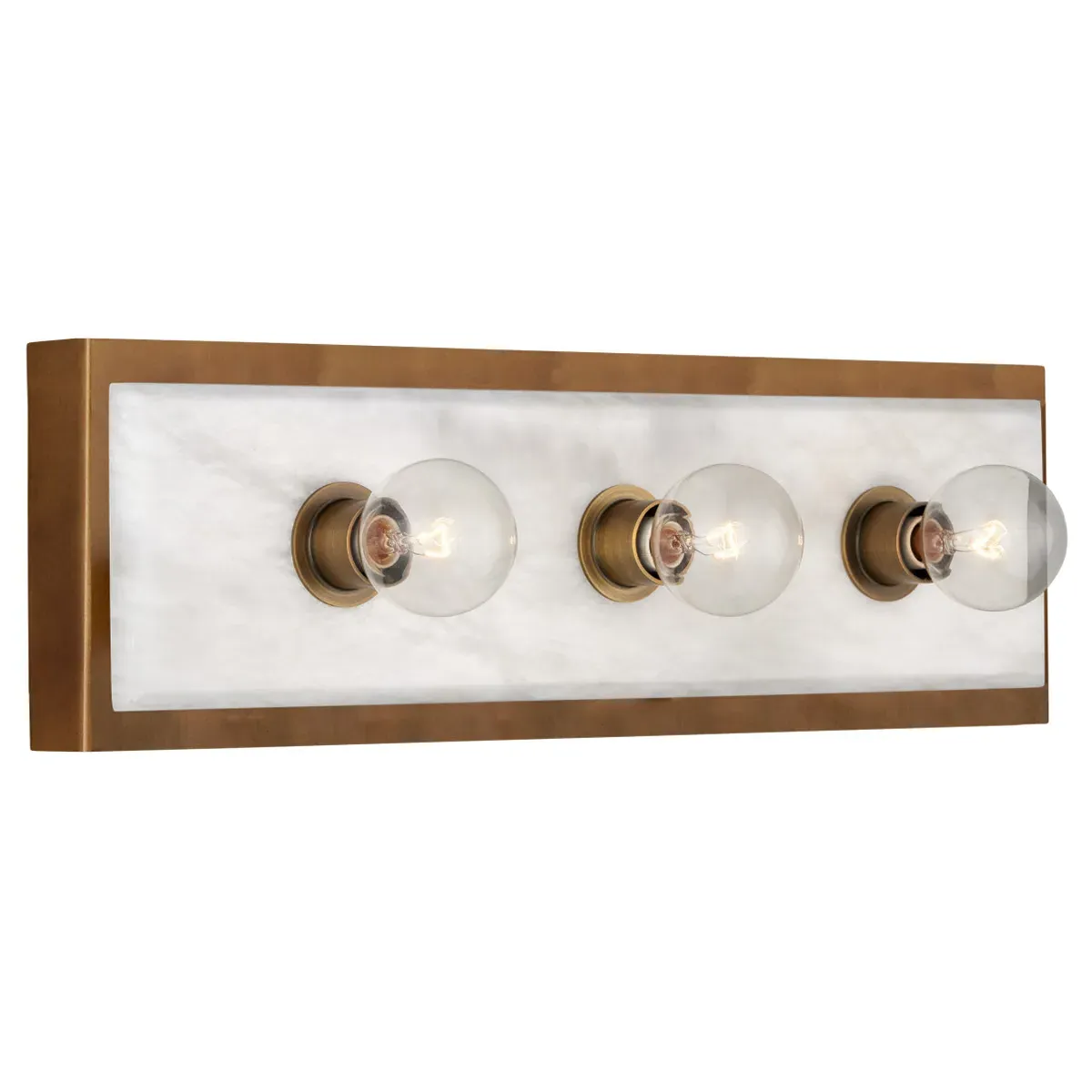 Faizel Medium Wall Sconce - Antique Brass, Alabaster