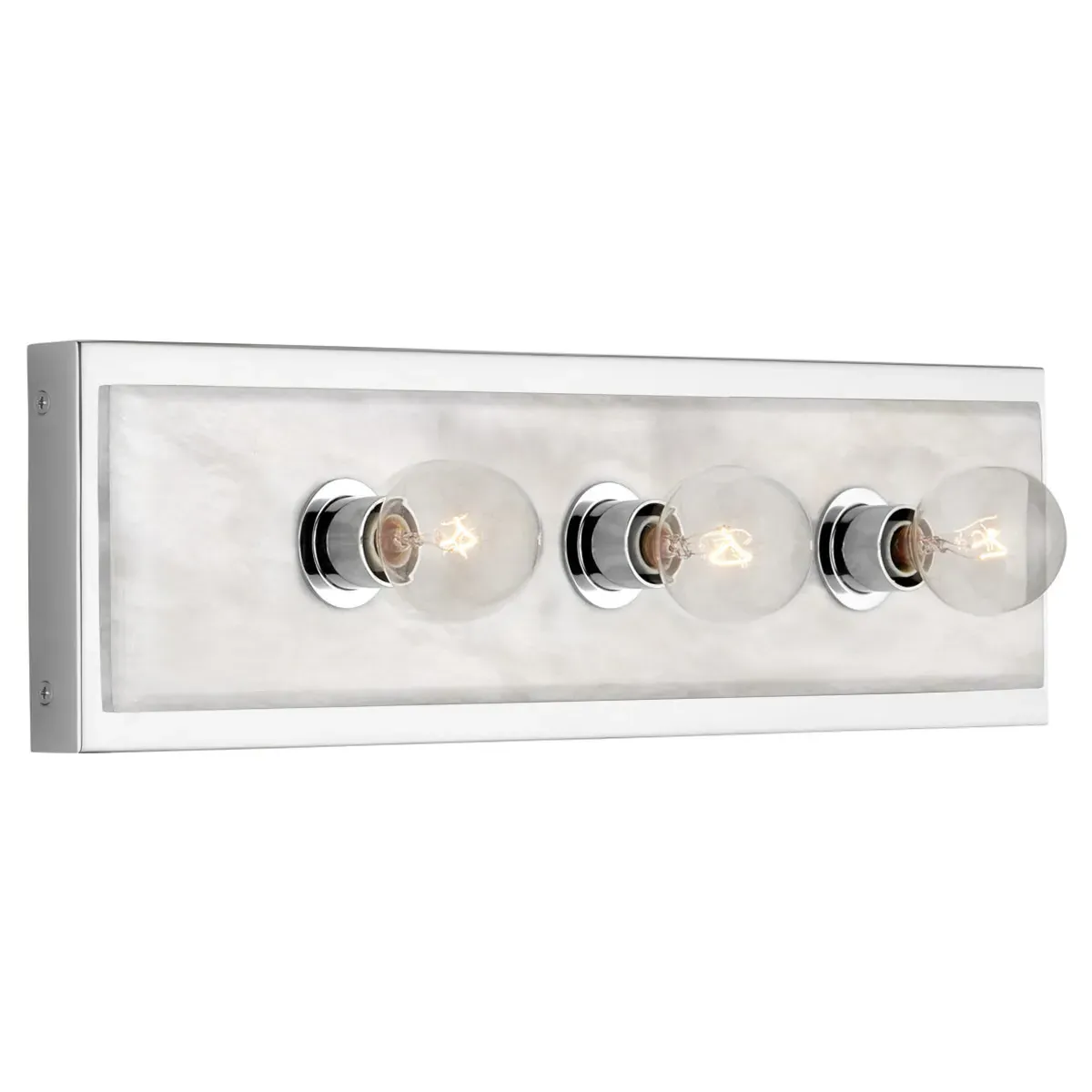 Faizel Medium Wall Sconce - Polished Nickel, Alabaster
