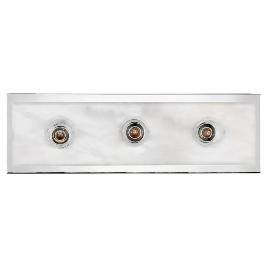 Faizel Medium Wall Sconce - Polished Nickel, Alabaster
