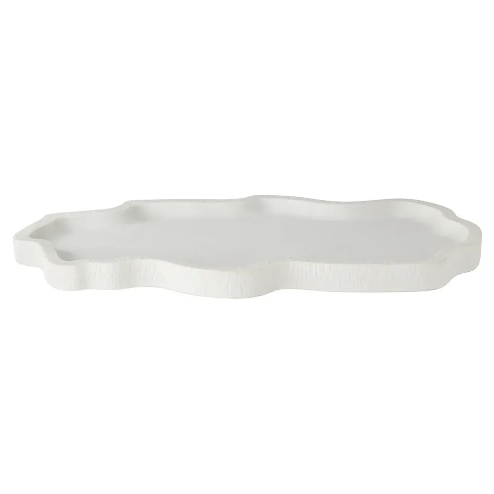 Fallon Decorative Tray - White, Riverstone Composite image