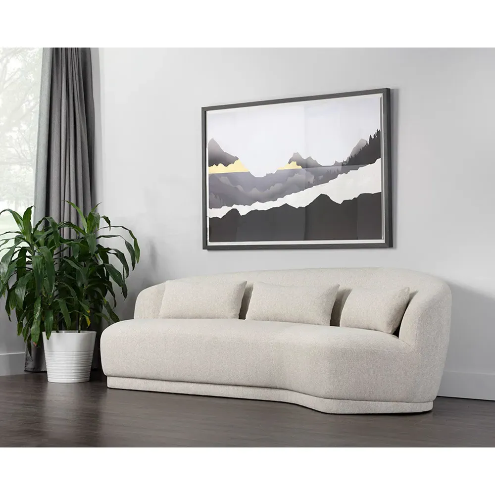 Fannie Curved Sofa - Cream