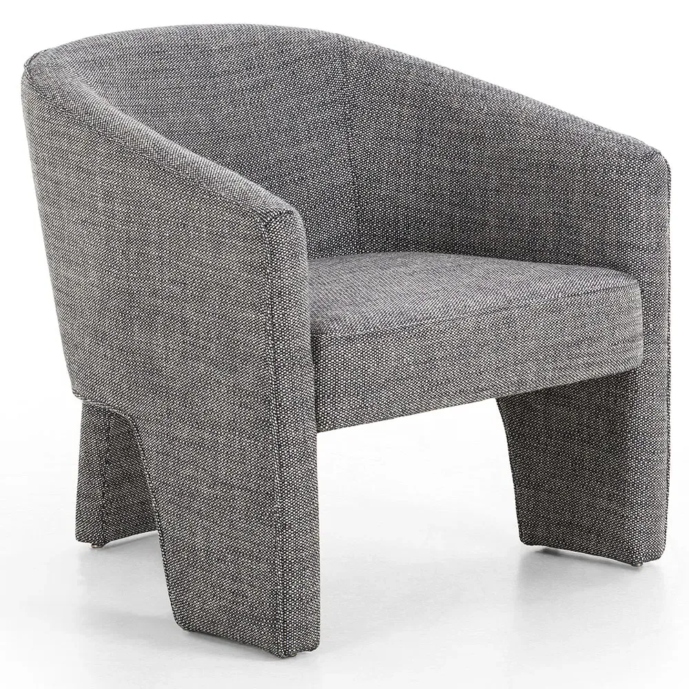 Fara Barrel Chair - Dark Grey