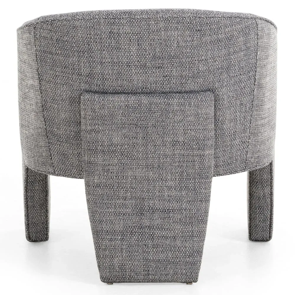 Fara Barrel Chair - Dark Grey