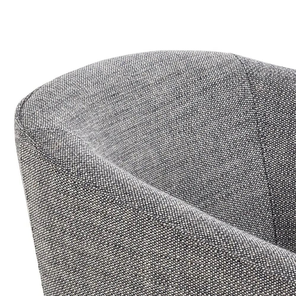 Fara Barrel Chair - Dark Grey