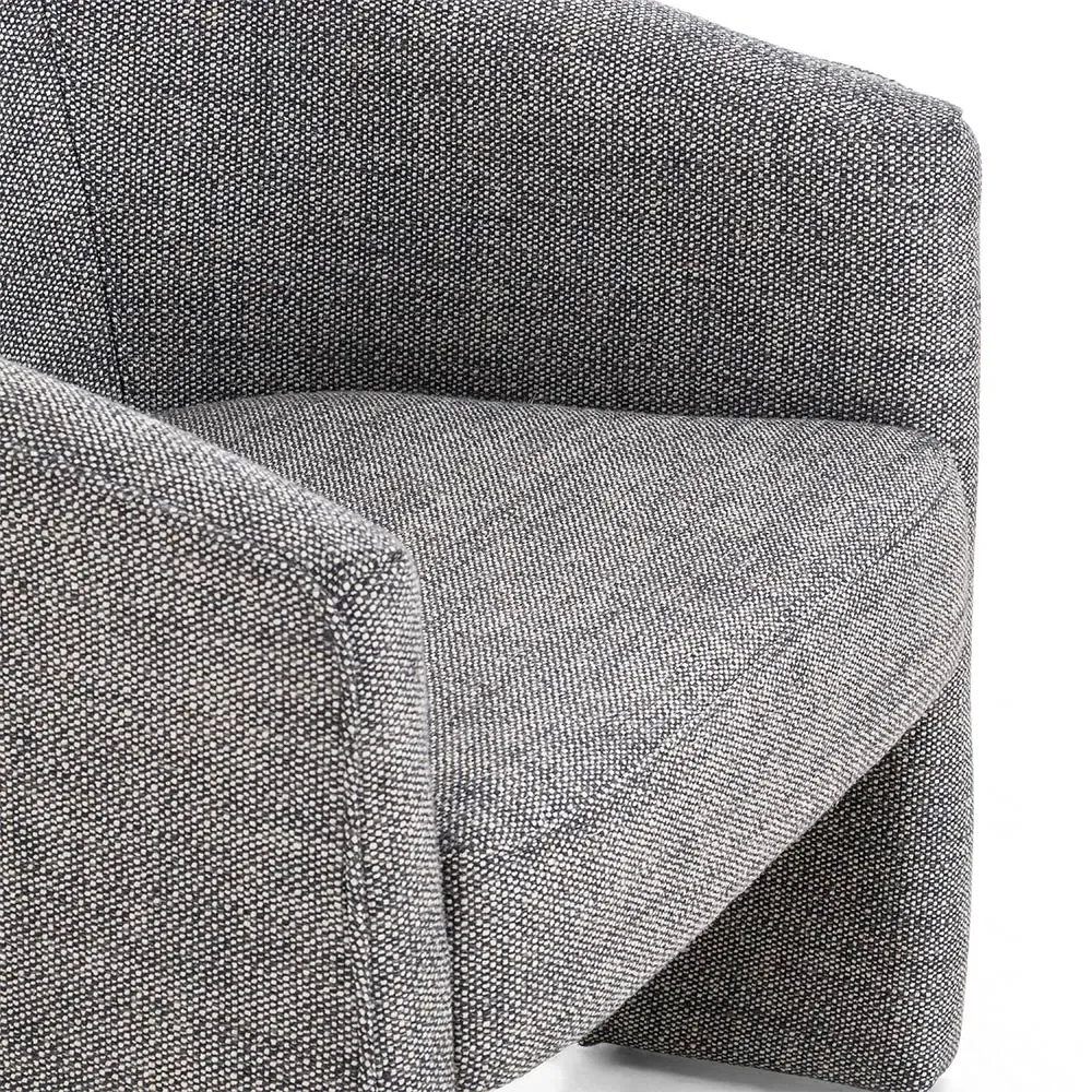 Fara Barrel Chair - Dark Grey