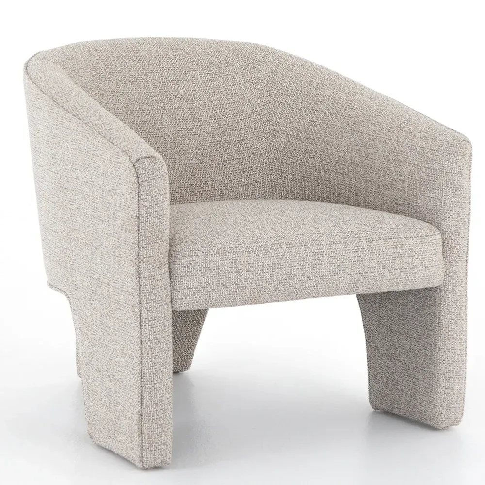 Fara Barrel Chair - Light Grey