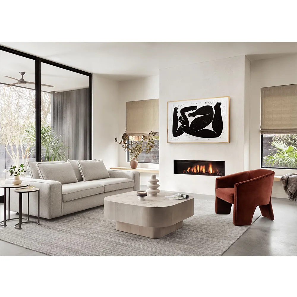 Fara Barrel Chair - Light Grey