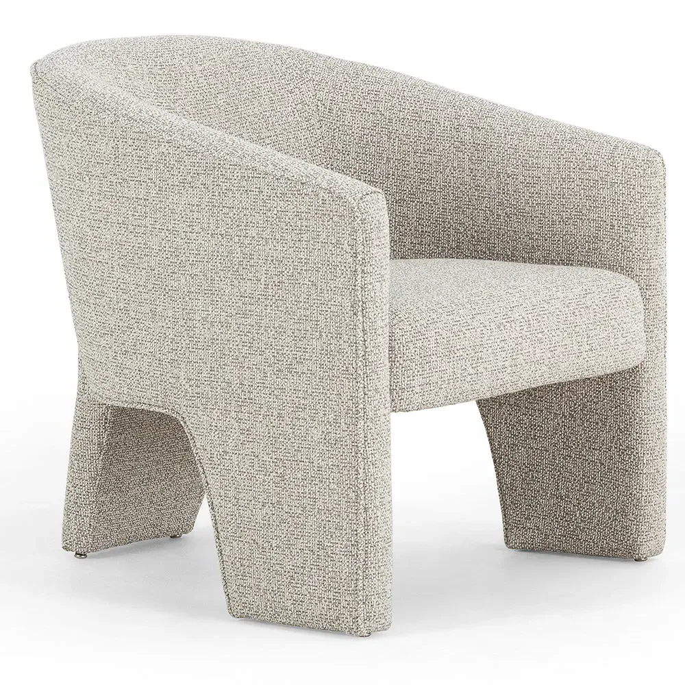 Fara Barrel Chair - Light Grey