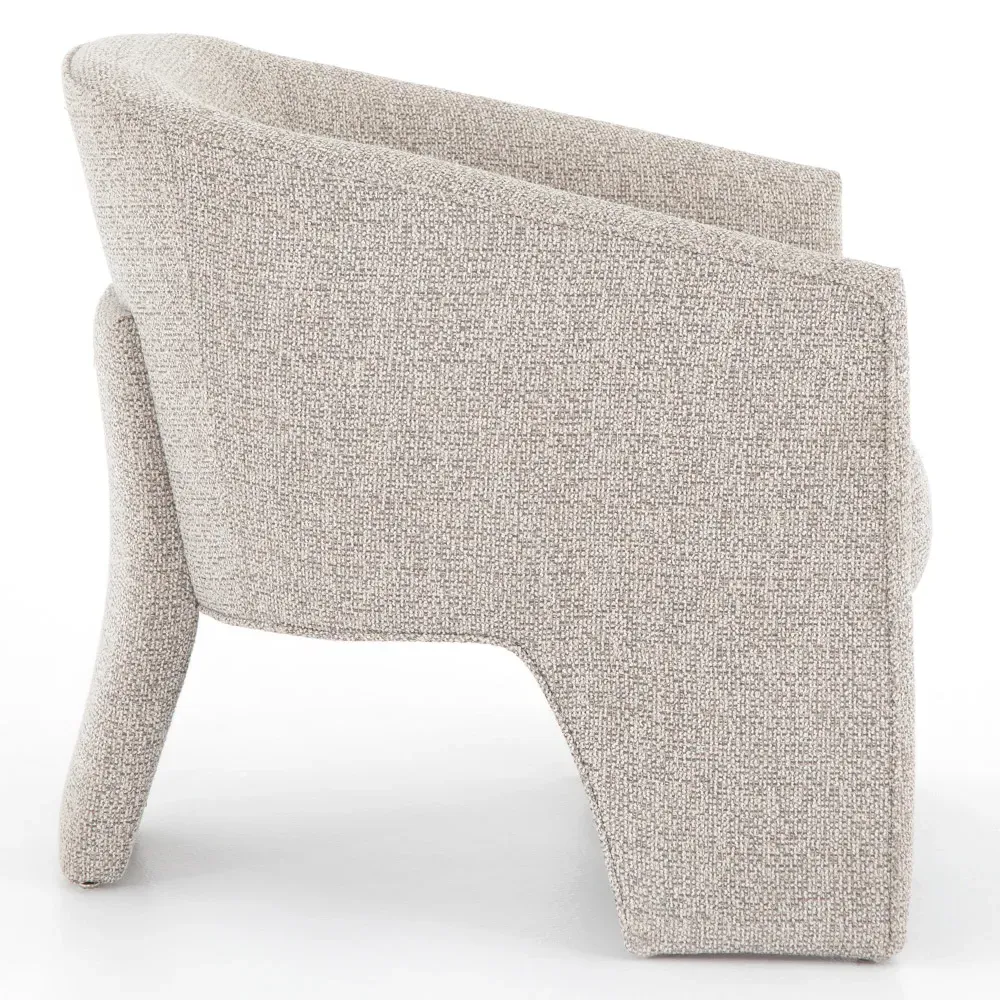 Fara Barrel Chair - Light Grey