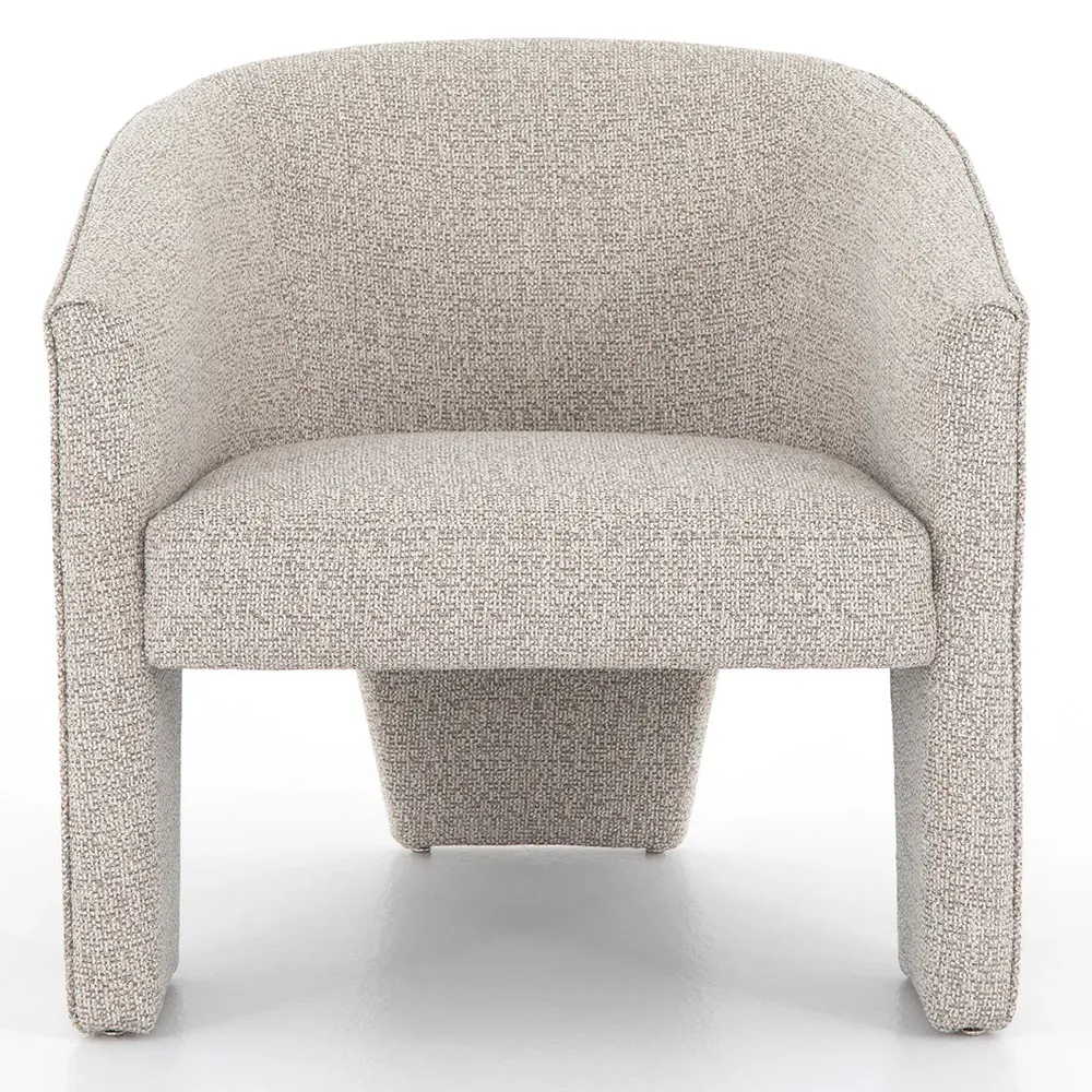 Fara Barrel Chair - Light Grey