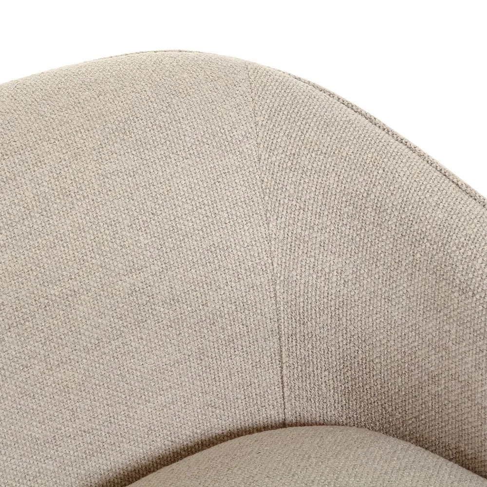 Fara Dining Arm Chair - Cream, Performance Fabric