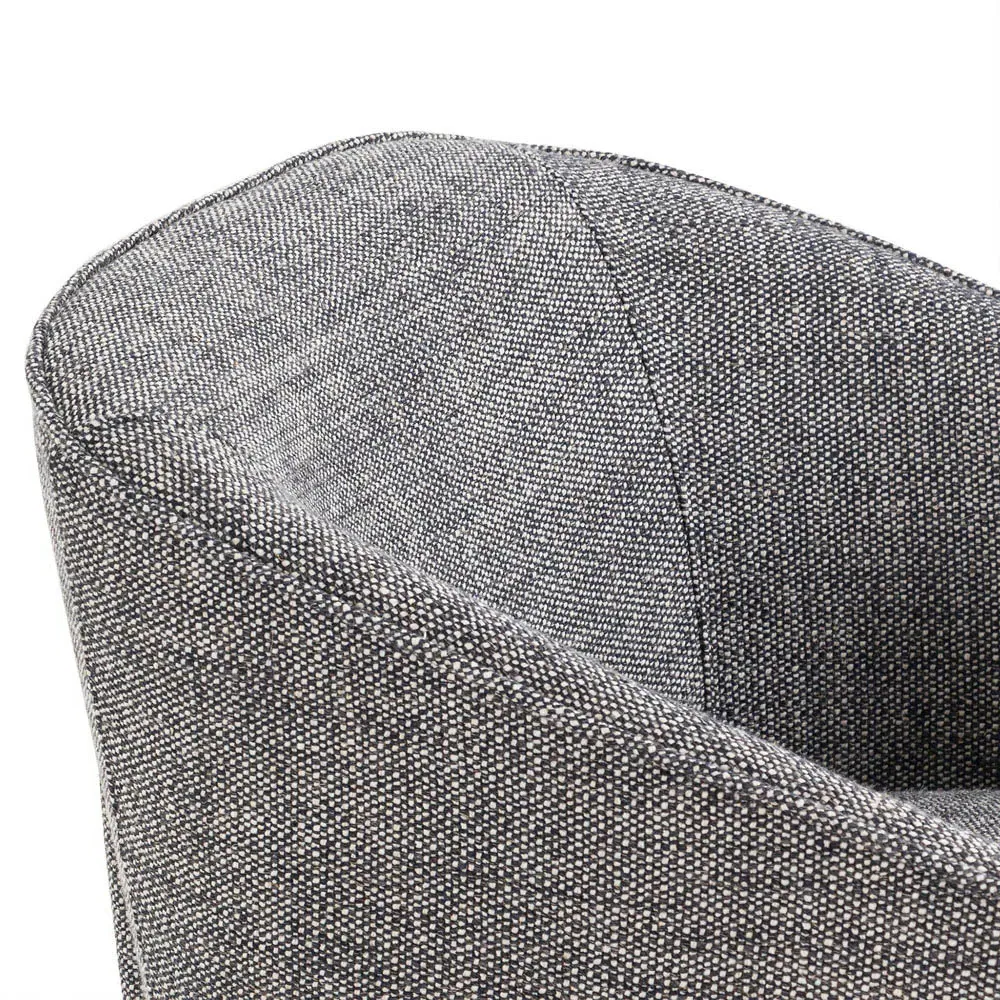 Fara Dining Arm Chair - Grey, Performance Fabric