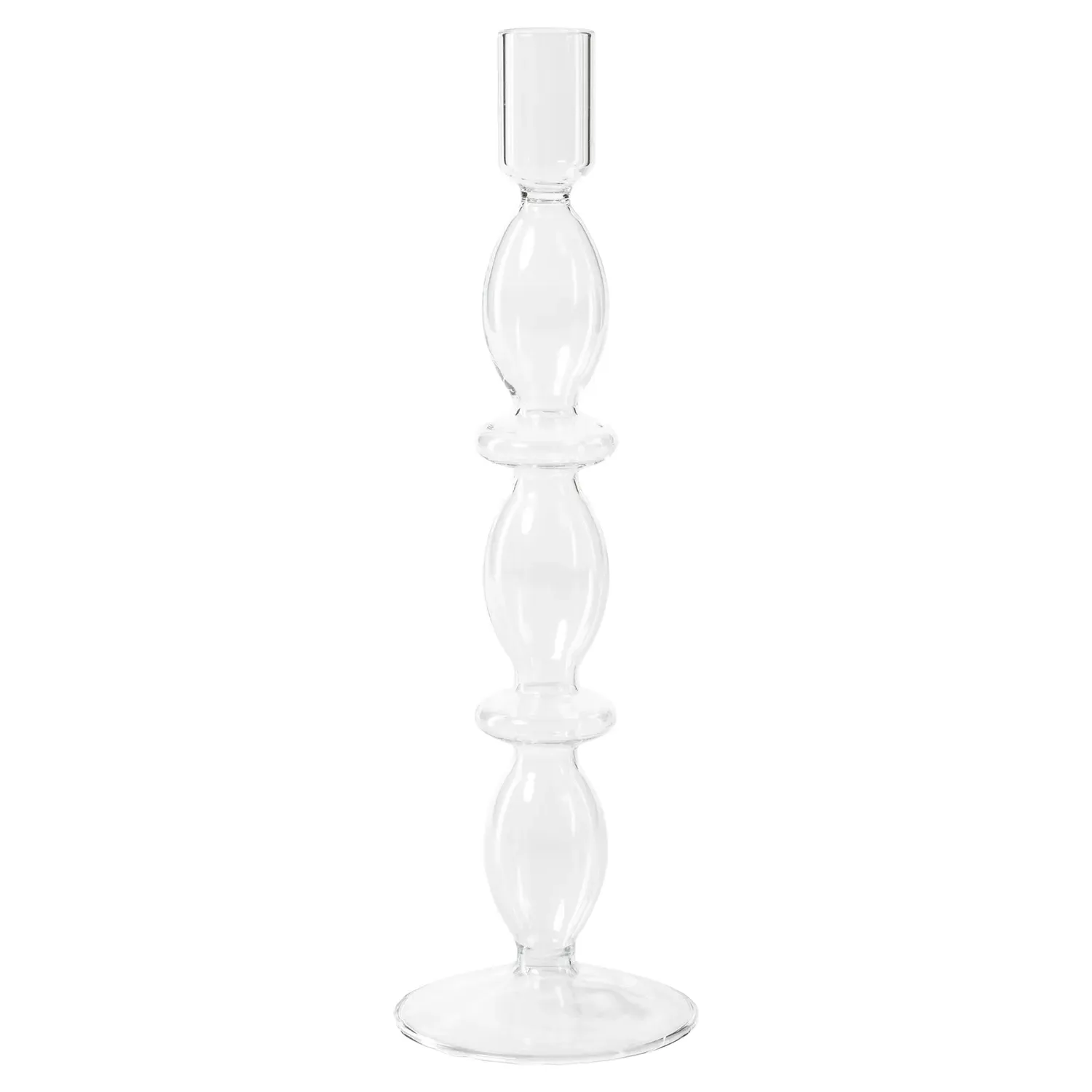 Farah Glass Candlestick Set of 4 - Clear image