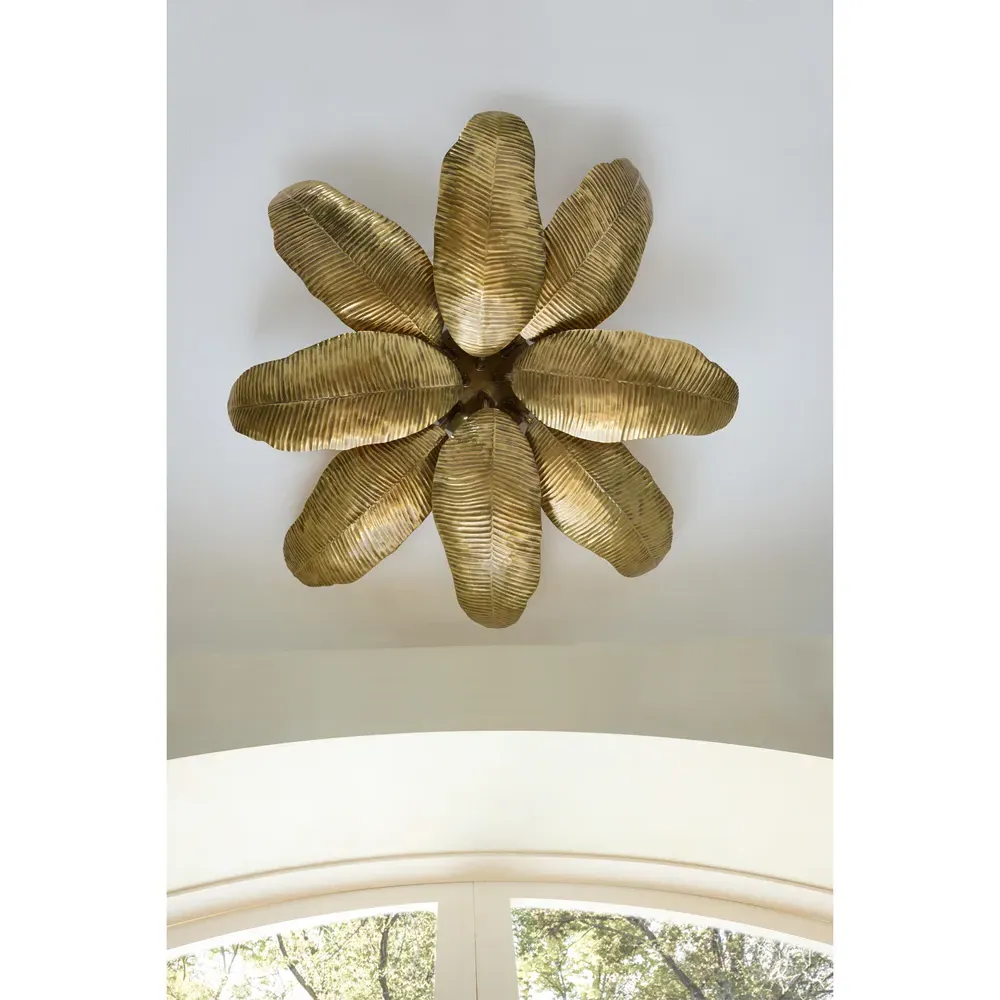 Farah Semi Flush Mount - Vintage Brass, Iron