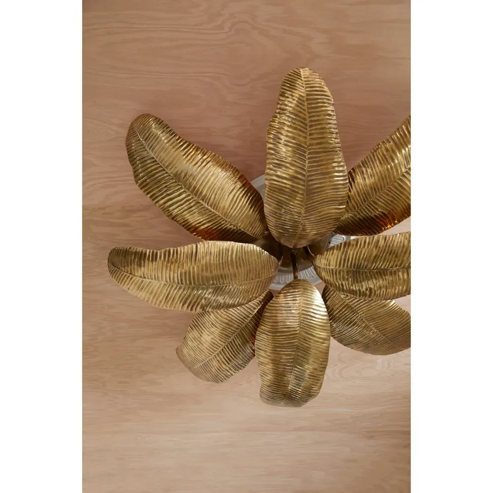 Farah Semi Flush Mount - Vintage Brass, Iron