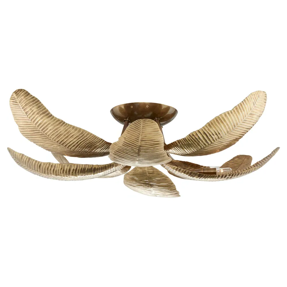 Farah Semi Flush Mount - Vintage Brass, Iron image