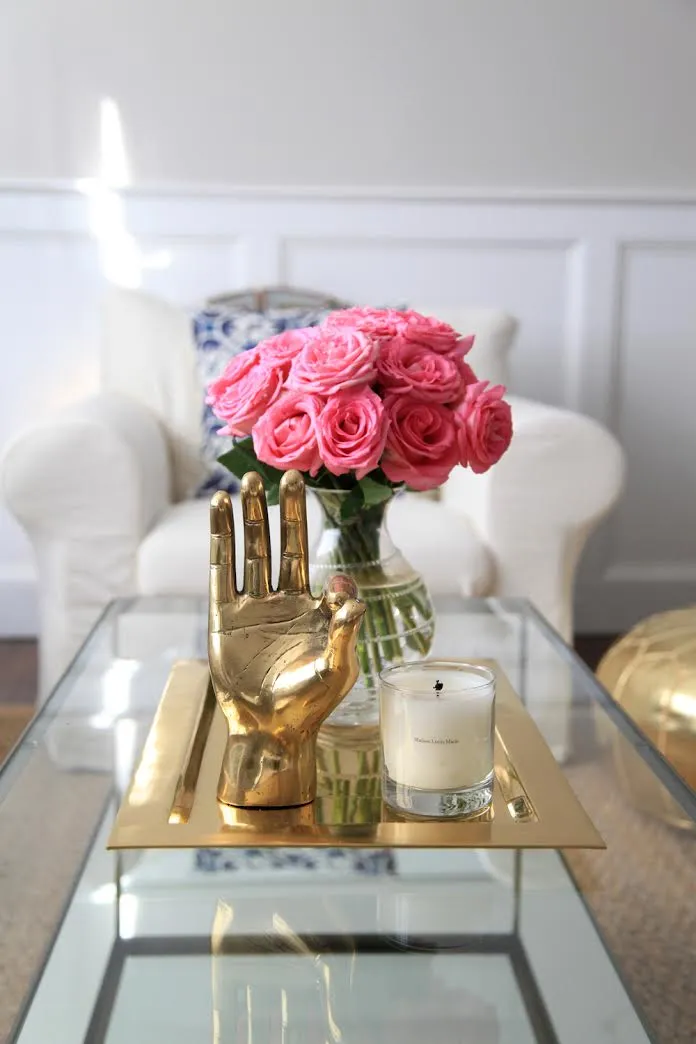 Farella OK Sign Hand Sculpture - Brass