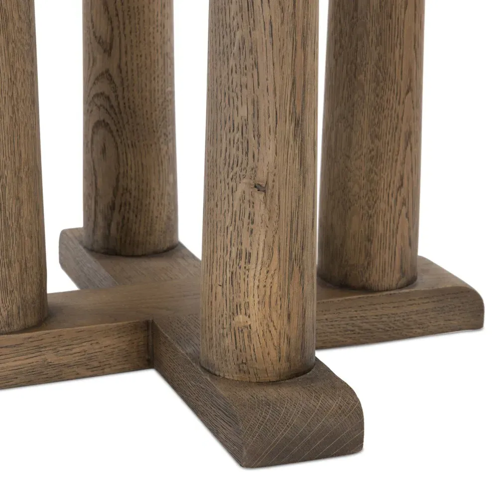 Farlane Round Stool - Natural Oak