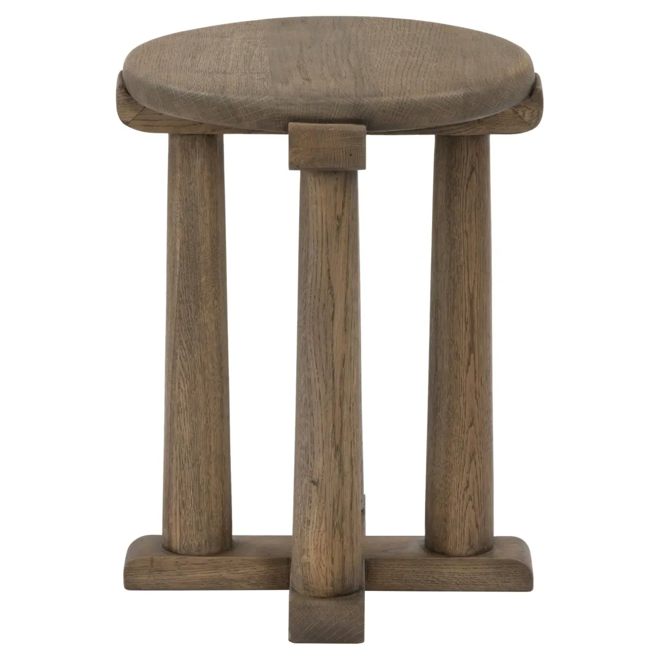 Farlane Round Stool - Natural Oak