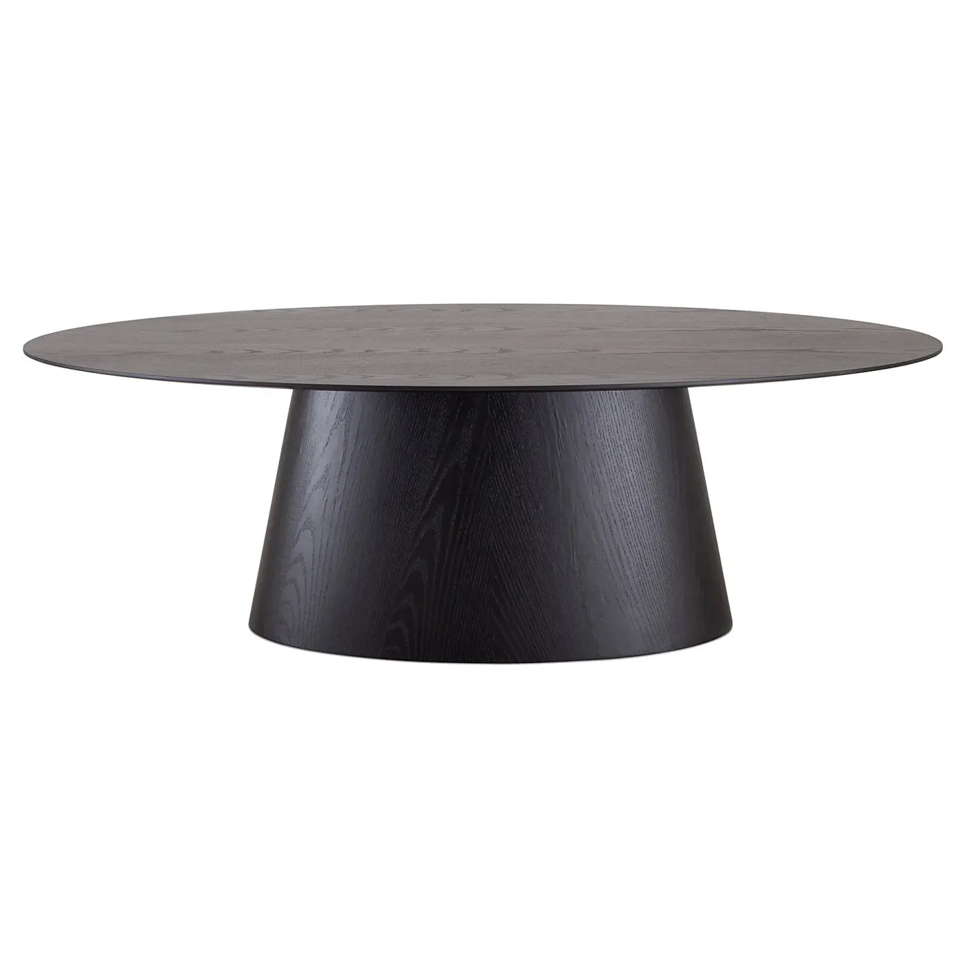 Farley Oval Dining Table - Black, Tauari Wood image