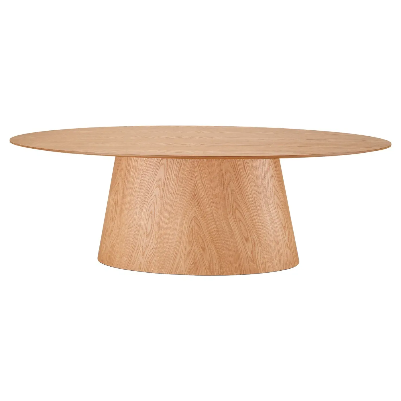 Farley Oval Dining Table - Brown, Tauari Wood