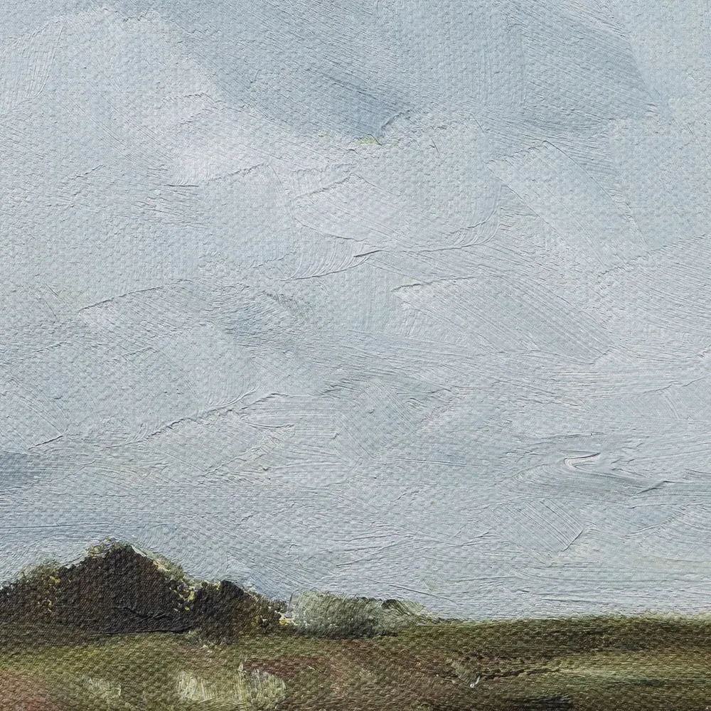 Farmland Painting 24x32 - Blue, Canvas